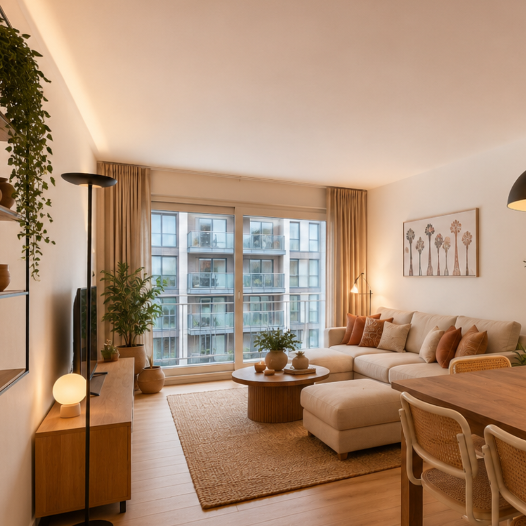 Leefruimte van het ODK appartement
