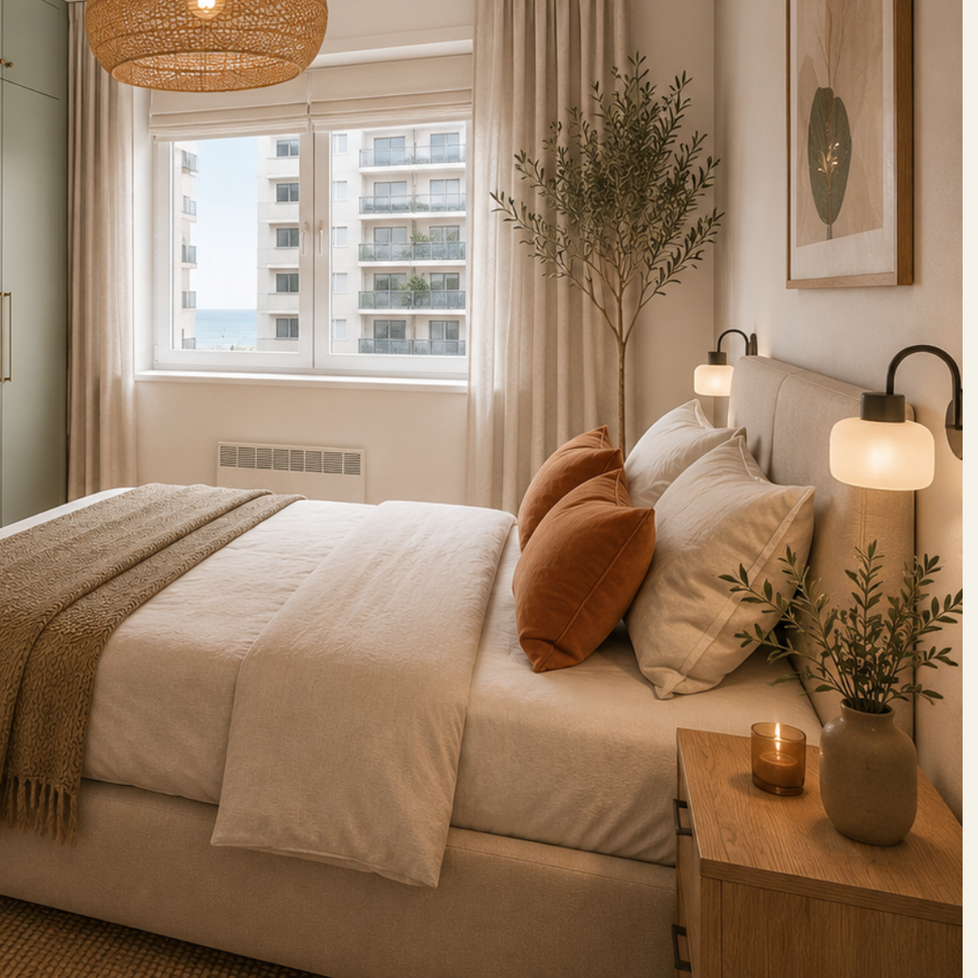 Slaapkamer met zeezicht