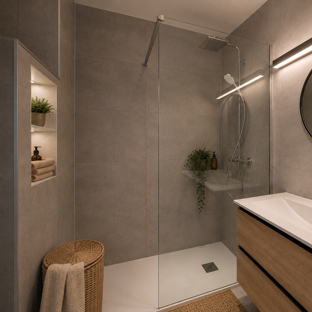 Badkamer met inloopdouche